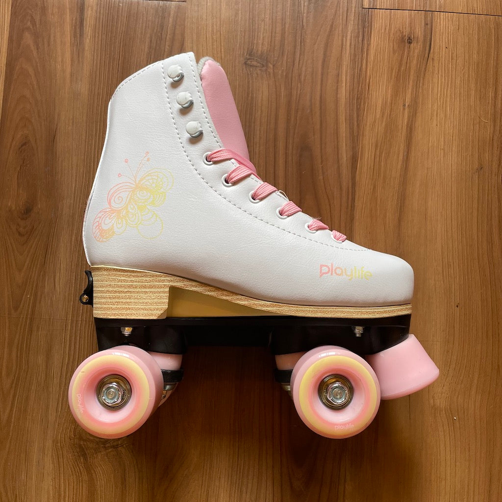 PLAYLIFE - Classic Pale Rose Adjustable Roller Skates