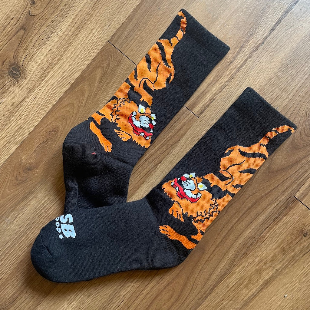 TKSB - Tiger Black Socks