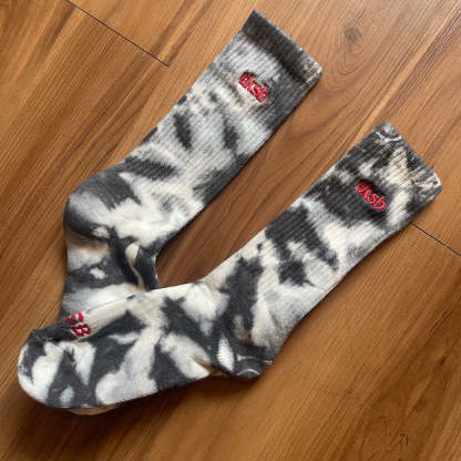 TKSB - Tie Dye Moo Socks