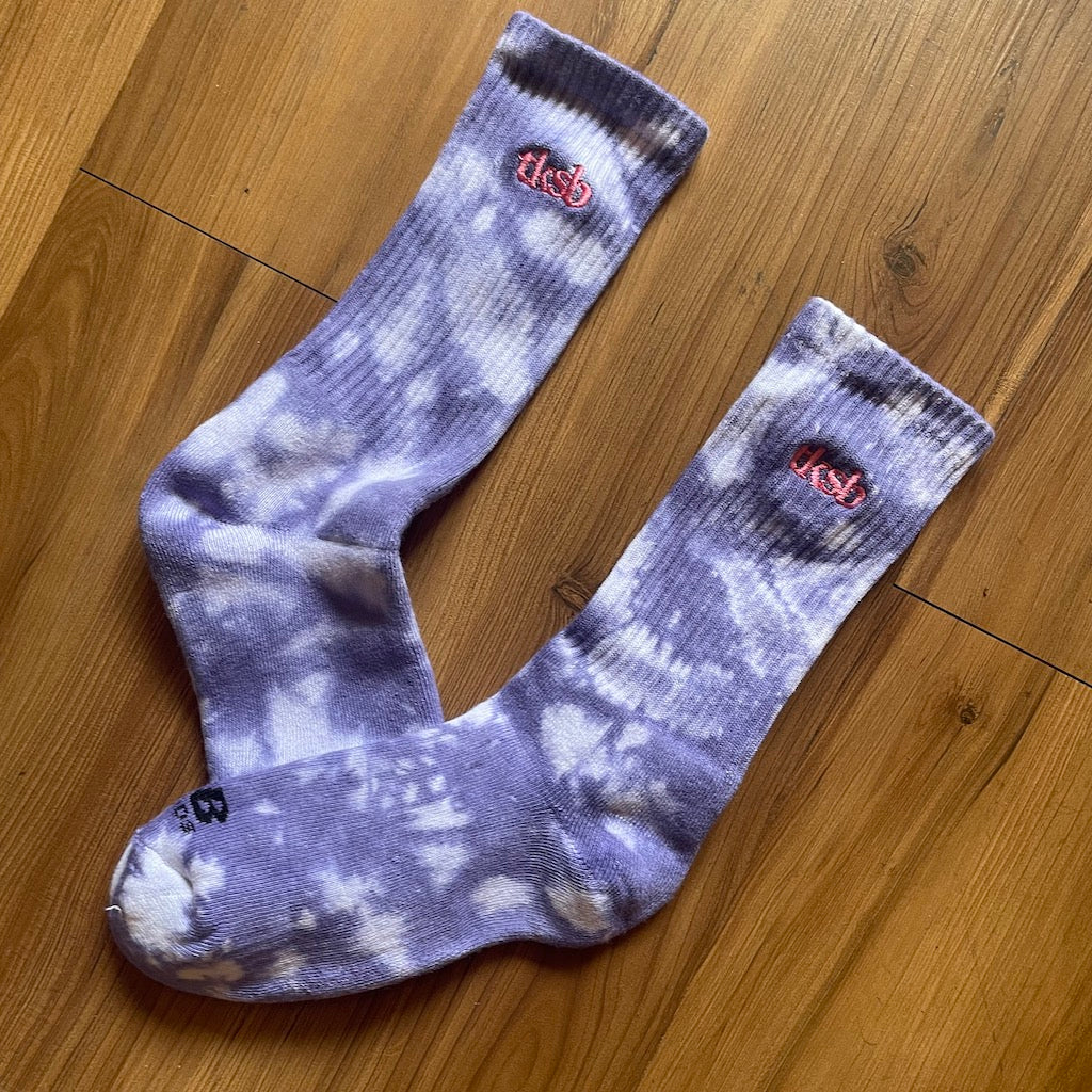 TKSB - Tie Dye Purple Socks