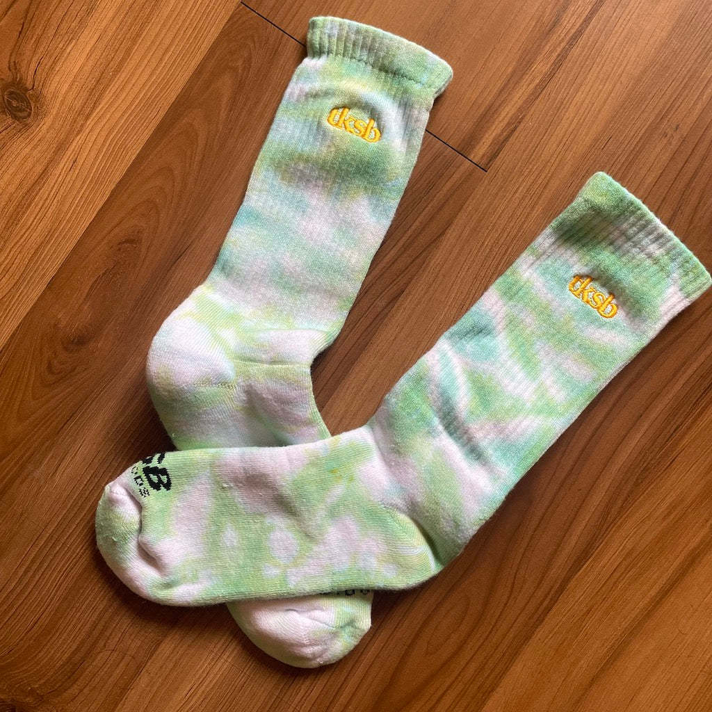 TKSB - Tie Dye Green Socks