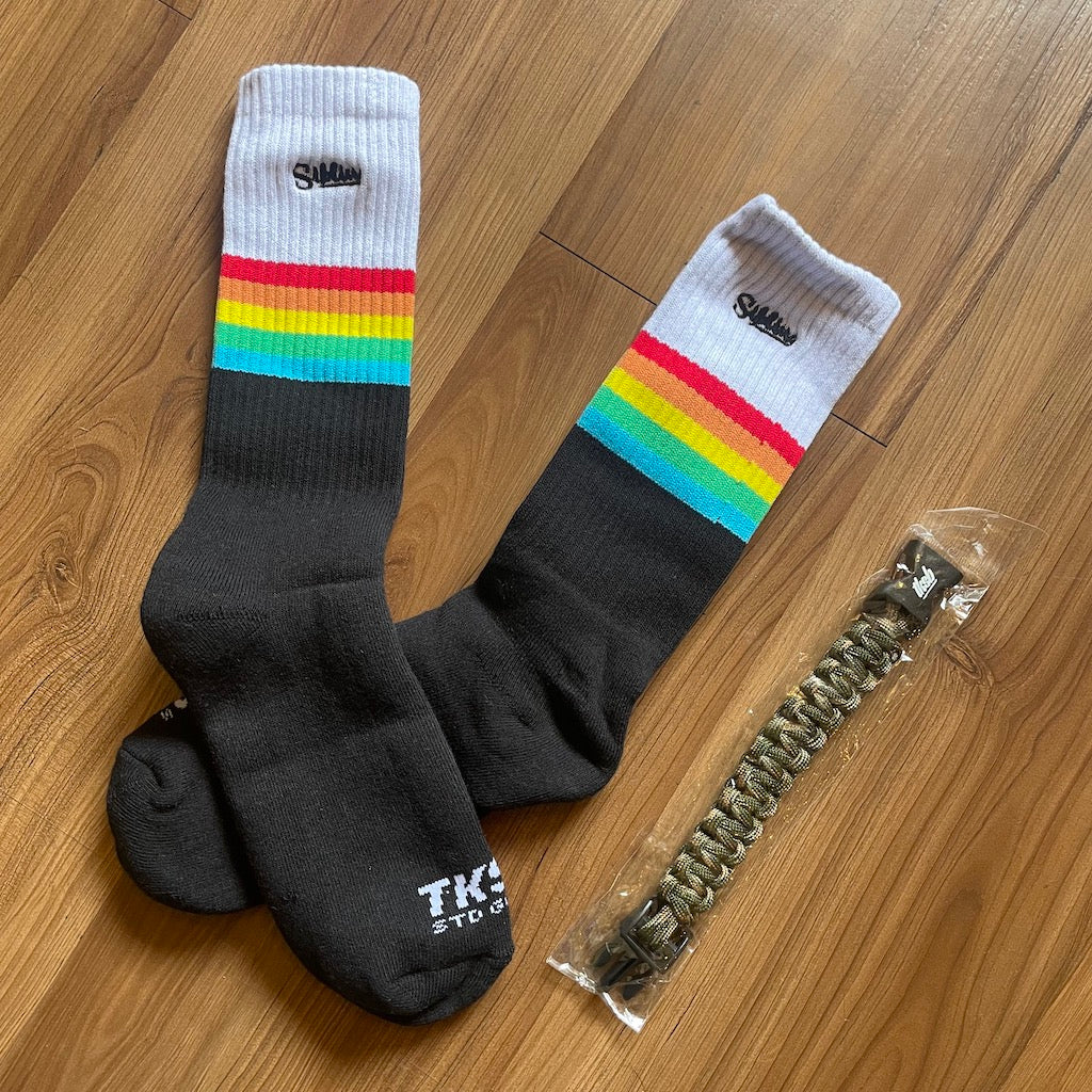 TKSB - Sibling Rainbow Socks