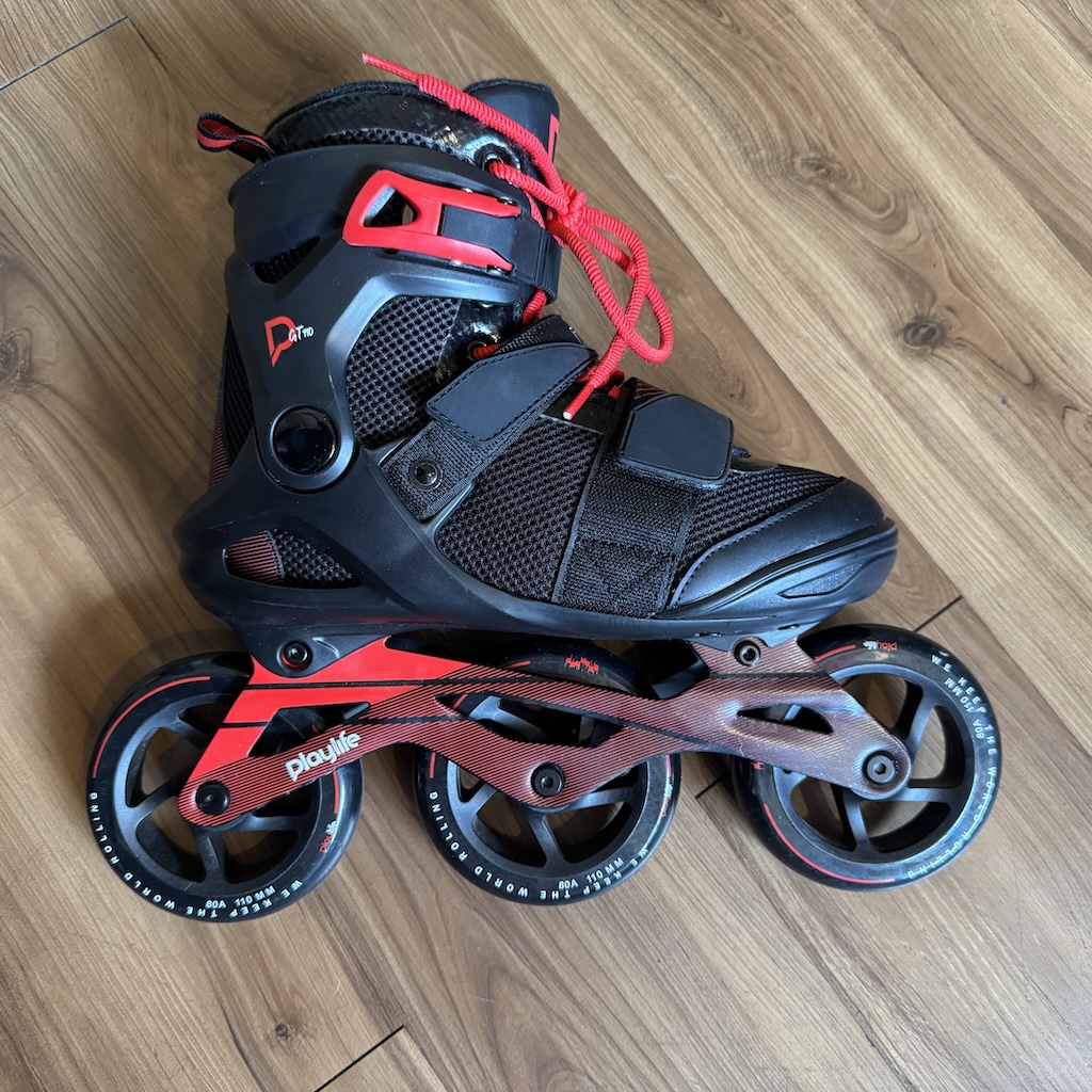 PLAYLIFE - GT Black 110 Fitness Inline Skates (DISPLAY UNIT CLEARANCE!)