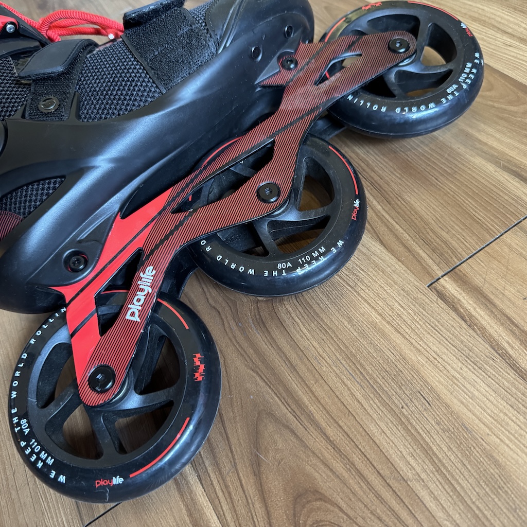 PLAYLIFE - GT Black 110 Fitness Inline Skates (DISPLAY UNIT CLEARANCE!)
