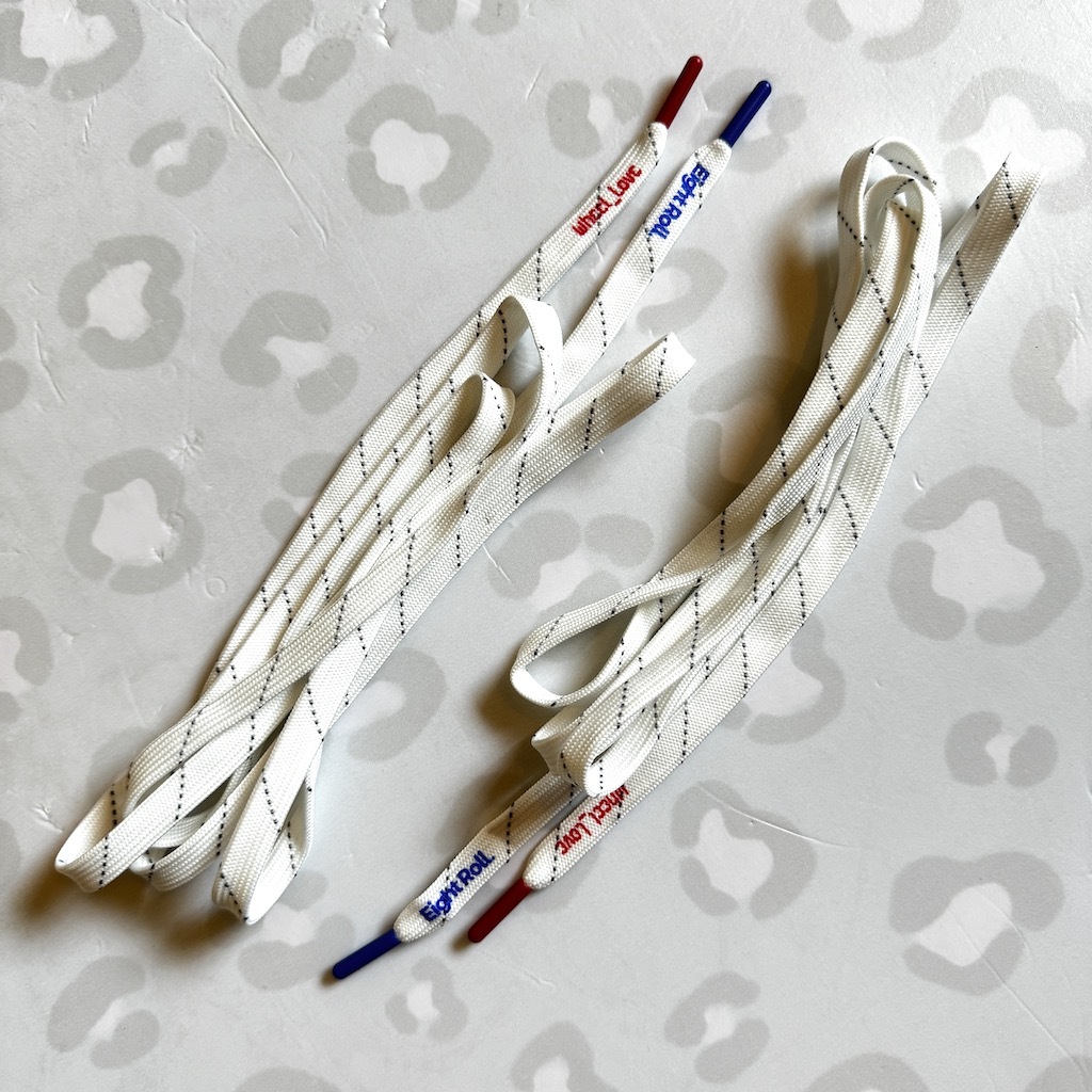 WHEEL LOVE - 8Roll Red/Blue Skate Laces