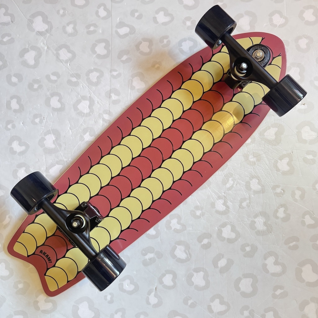 AKAW! - Street Code Brown 9.5" x 30" Complete Surfskate Cruiser Skateboard