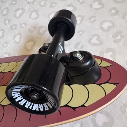 AKAW! - Street Code Brown 9.5" x 30" Complete Surfskate Cruiser Skateboard