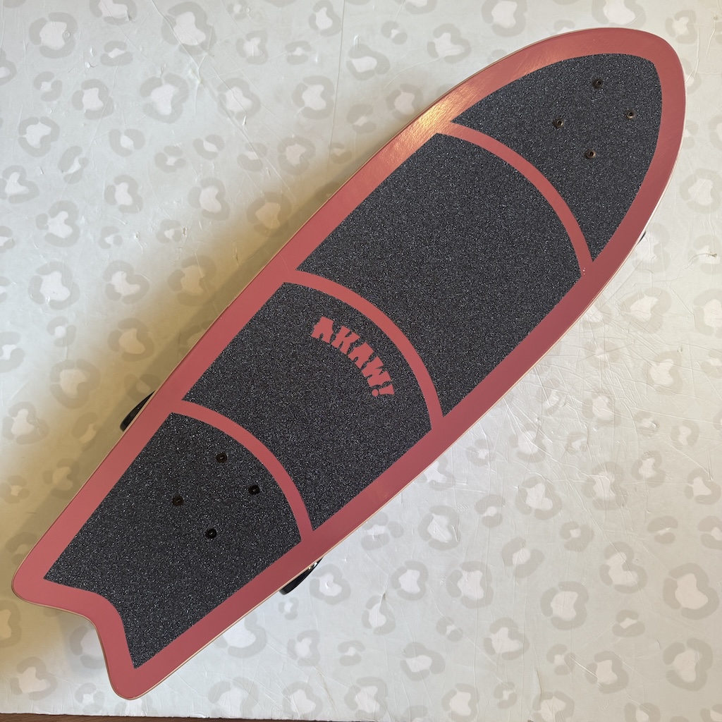 AKAW! - Street Code Brown 9.5" x 30" Complete Surfskate Cruiser Skateboard