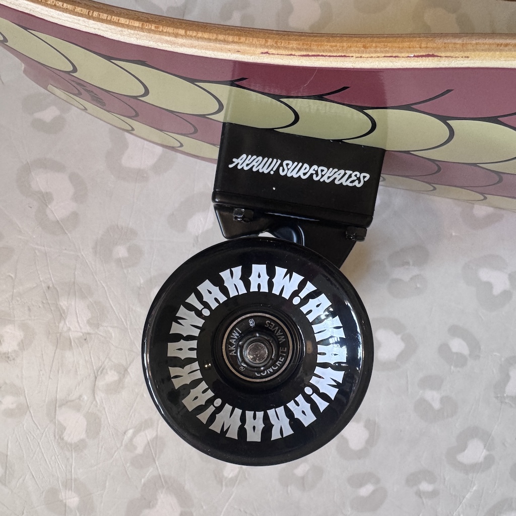 AKAW! - Street Code Brown 9.5" x 30" Complete Surfskate Cruiser Skateboard