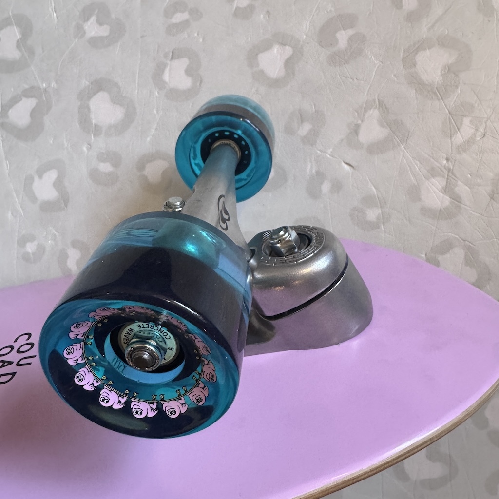 AKAW! - Pink Concrete Beach 9.625" x 30.75" Complete Surfskate Cruiser Skateboard