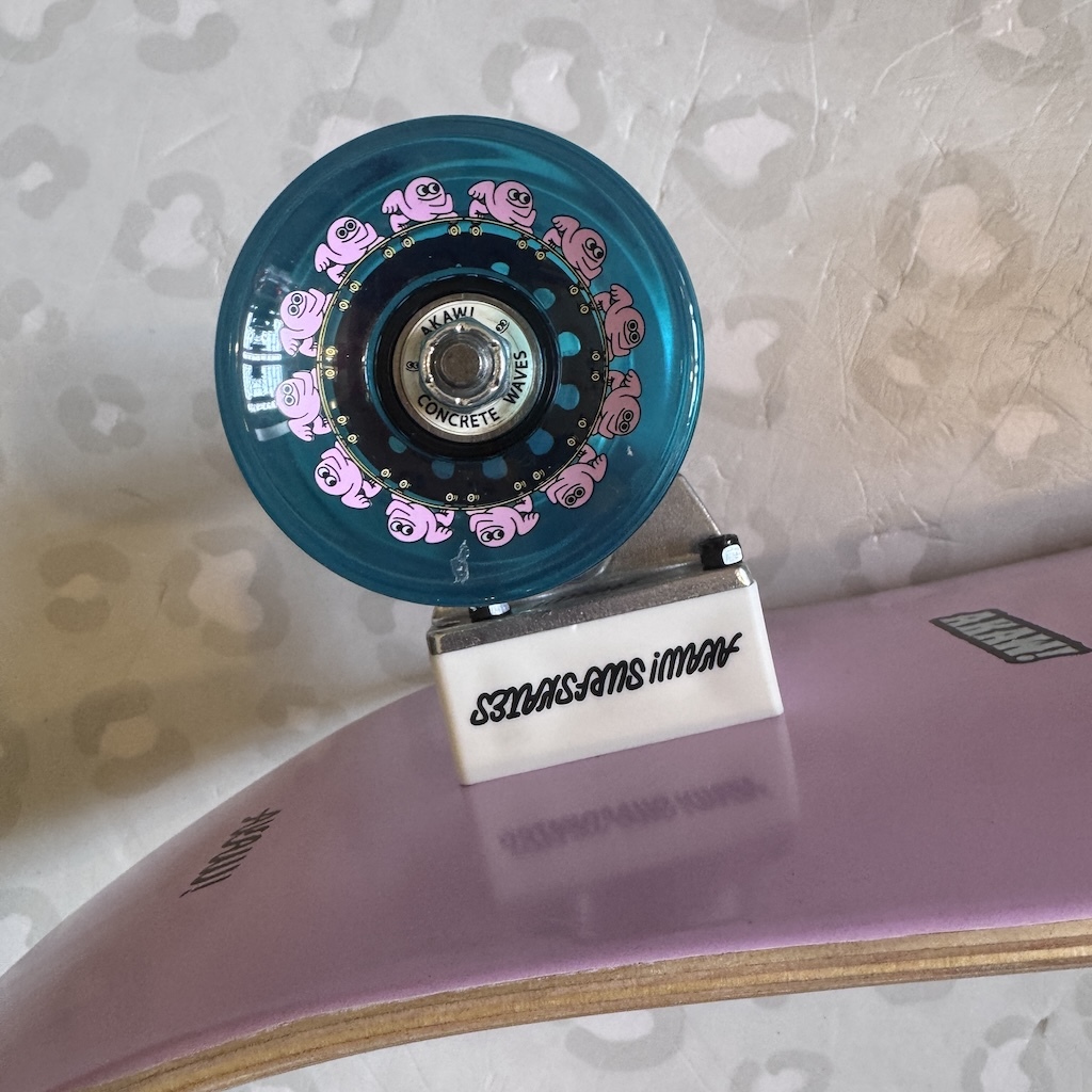 AKAW! - Pink Concrete Beach 9.625" x 30.75" Complete Surfskate Cruiser Skateboard