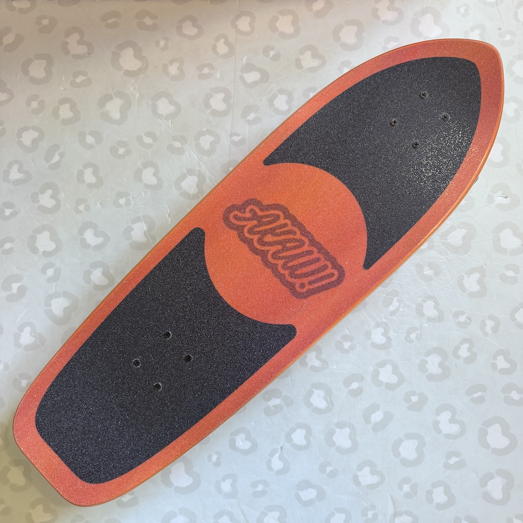 AKAW! - Sunbeach 9.625" x 30.75" Complete Surfskate Cruiser Skateboard (Waterborne Trucks)