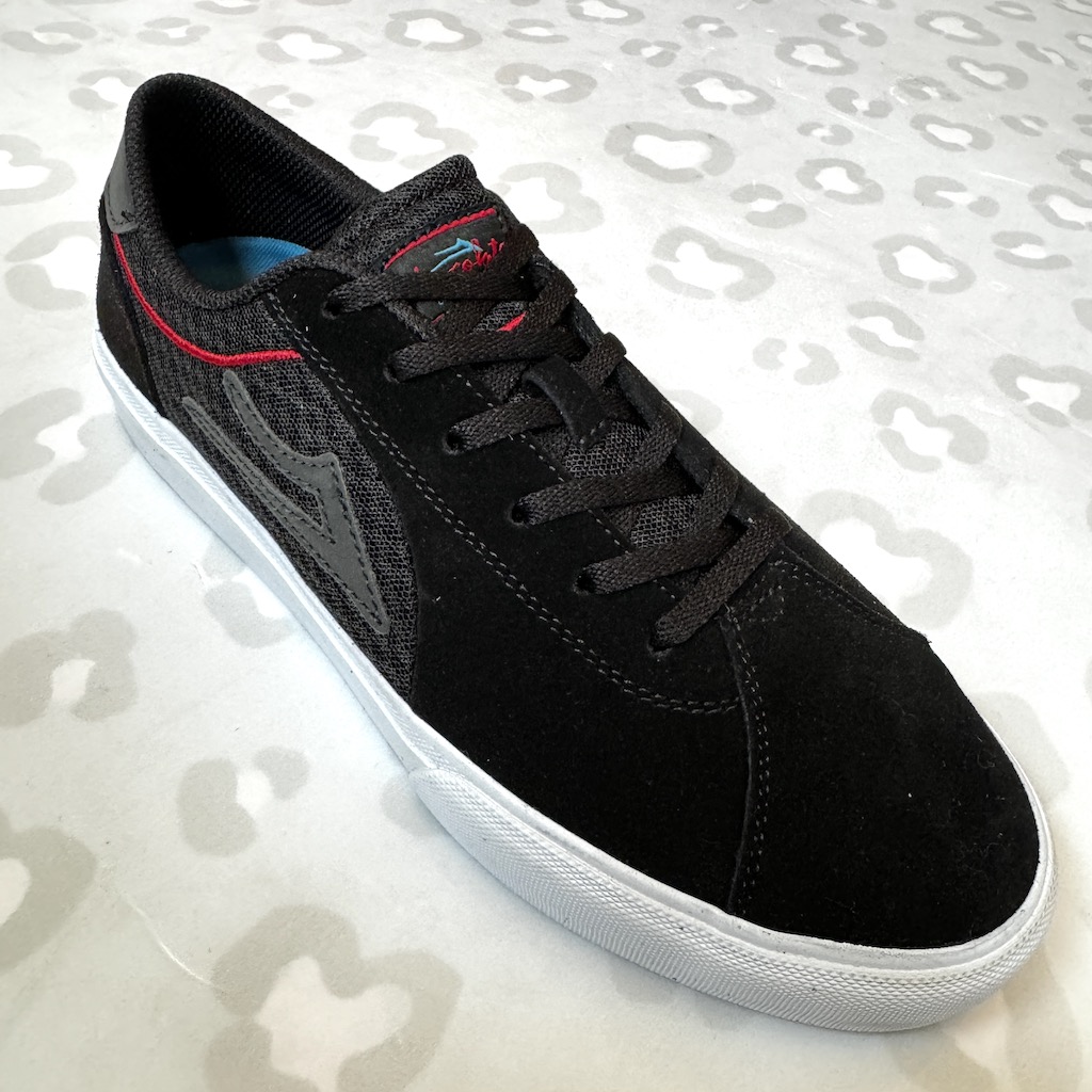 LAKAI - Chocolate Flaco II (Black / Red Suede) Skate Shoes
