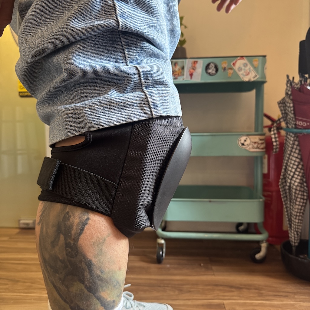 SKATEGEAR - Black Stunt Knee Pad Set