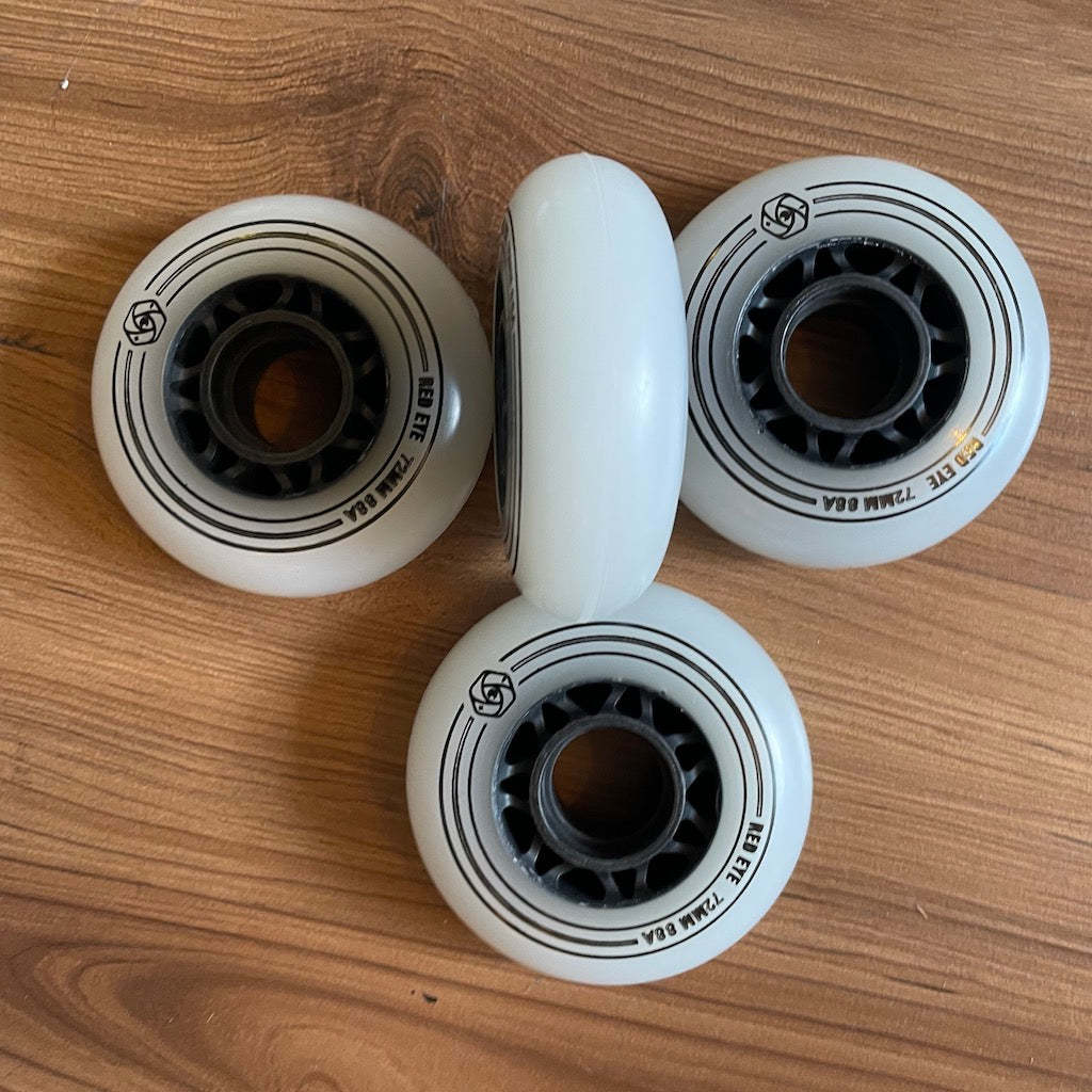 RED EYE - Team 72mm/88a Bullet Profile Aggressive Inline Skate Wheels