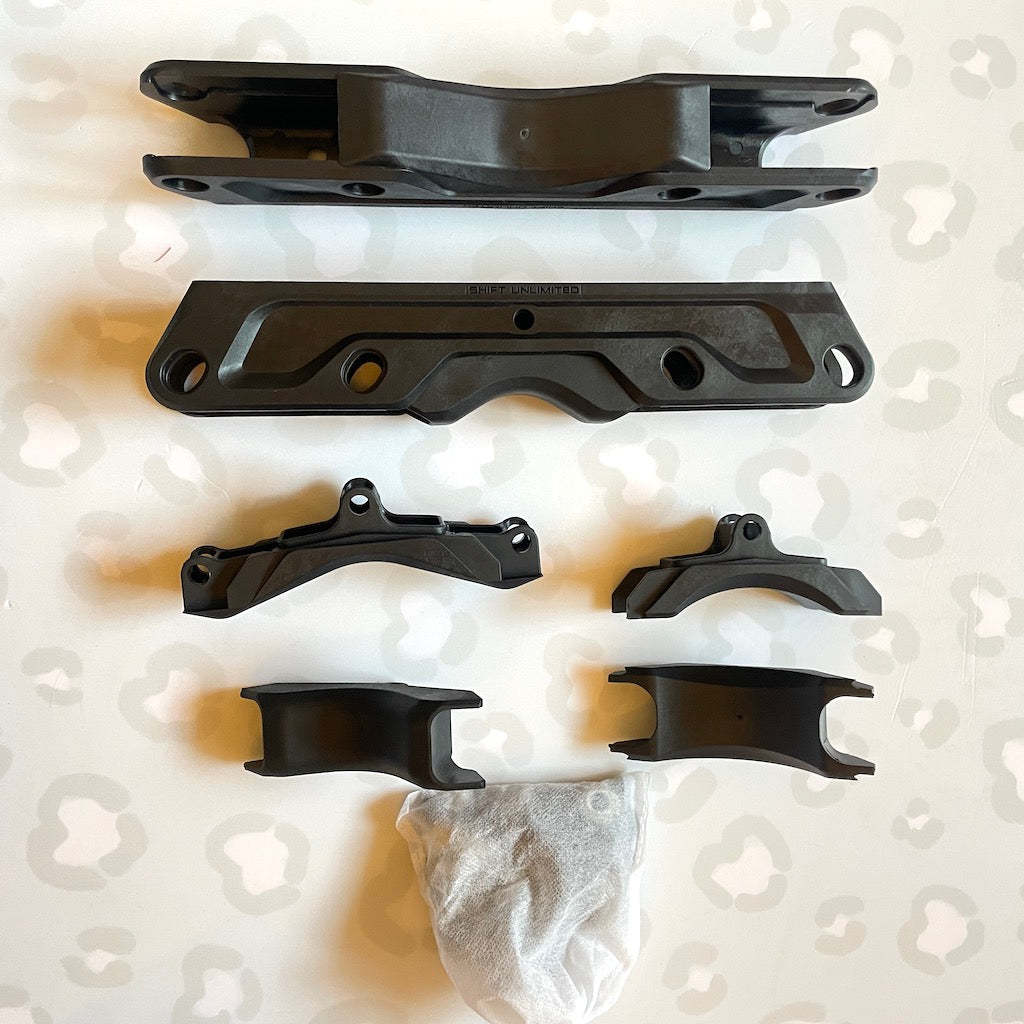 KIZER - Black Superfluid Shift Unlimited Aggressive Inline Skate Frames