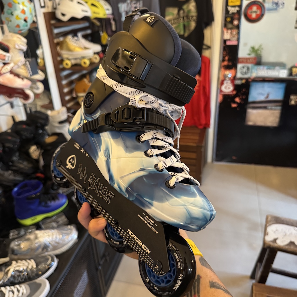 JOFA - Black 84" Waxed Hockey Skates For Inline & Quad Roller Skates