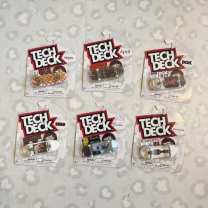 TECH DECK - M60 Plastic Single 30mm Fingerboards (Street Set)