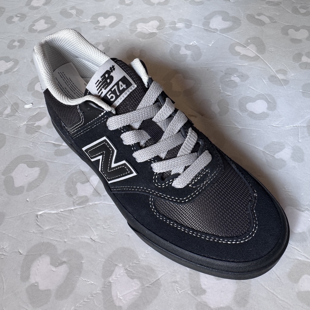 NB NUMERIC 574 Vulc (Black/Grey) Skate Shoes – Wheel Love Skateshop