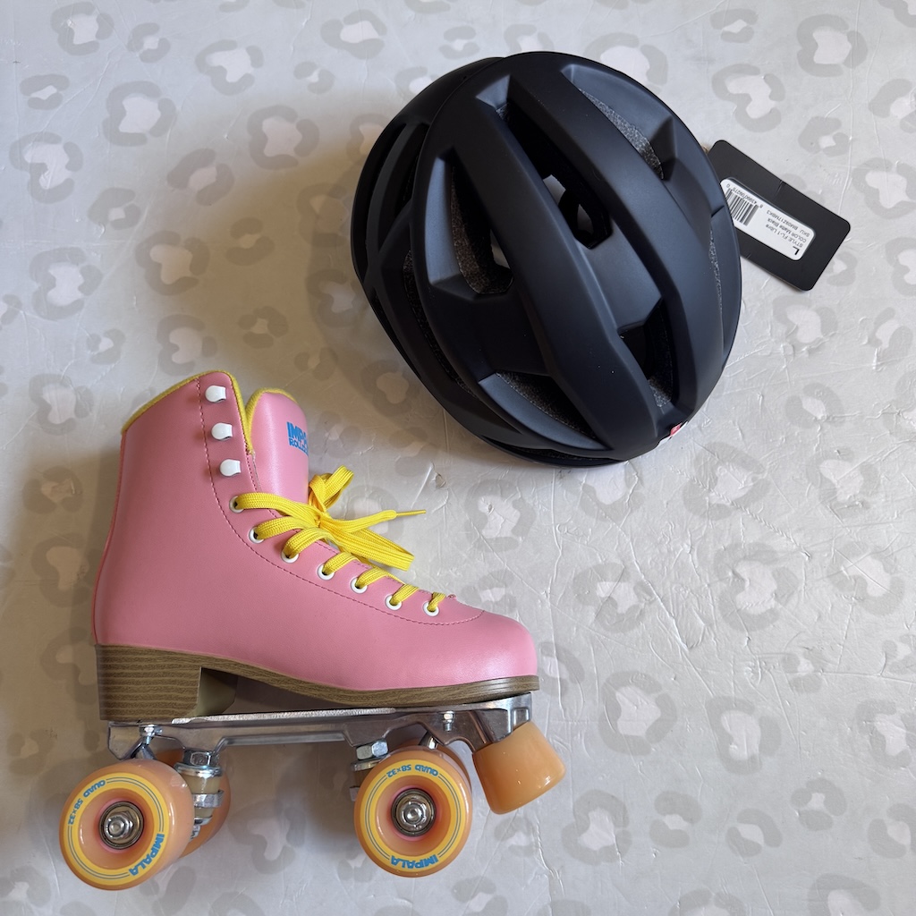 IMPALA - Pink Yellow Quad Roller Skate (Clearance Price & Free Helmet Promo!) 