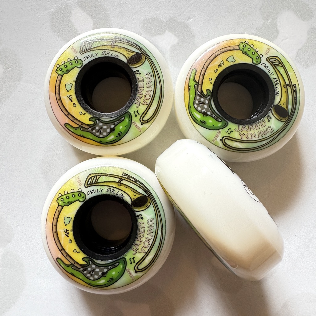 DAILY ROLLIN - Jared Young Signature 58mm/90a Aggressive Inline Skate Wheels