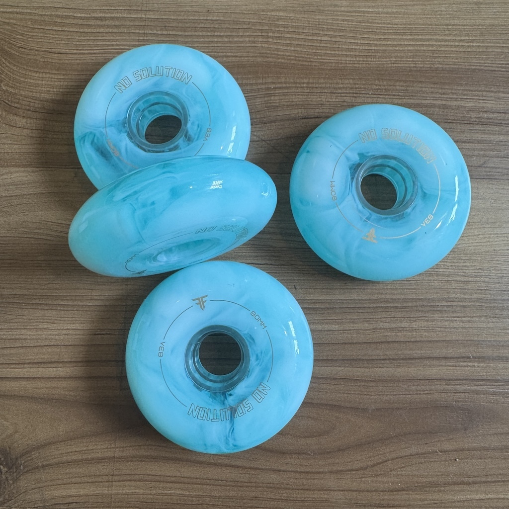 FF - Marble Blue / Cear 80mm/83a Urban Inline Skate Wheels