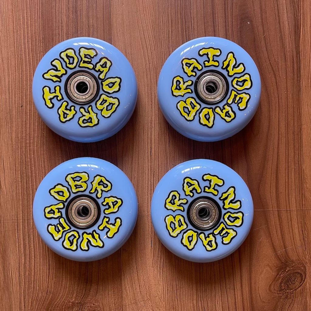 THEM - Braindead Blue 80mm/90a 4-pack Urban Inline Skate Wheels