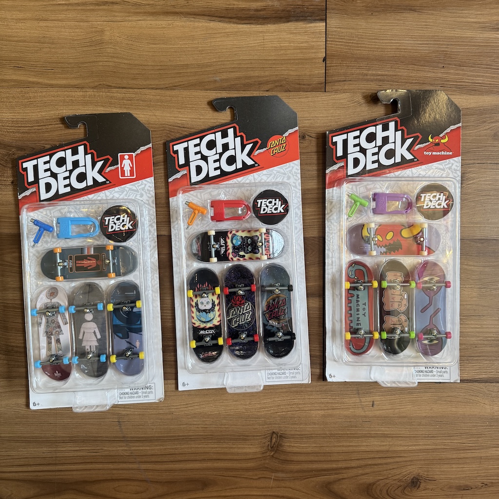 TECH DECK - M41 Plastic 4 Pack 30mm Fingerboards
