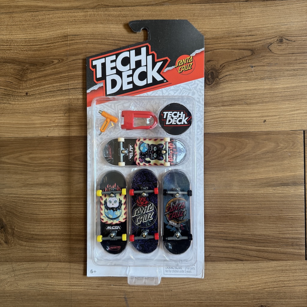 TECH DECK - M41 Plastic 4 Pack 30mm Fingerboards