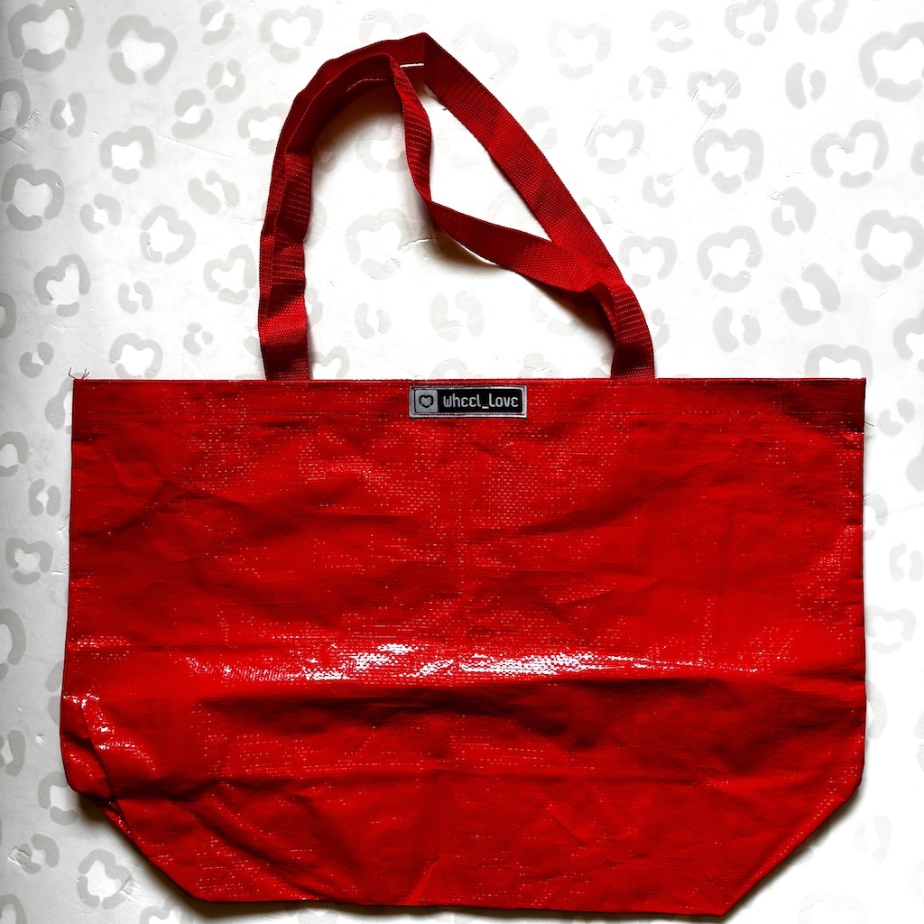 WHEEL LOVE - Large Woven Skate Tote Bag