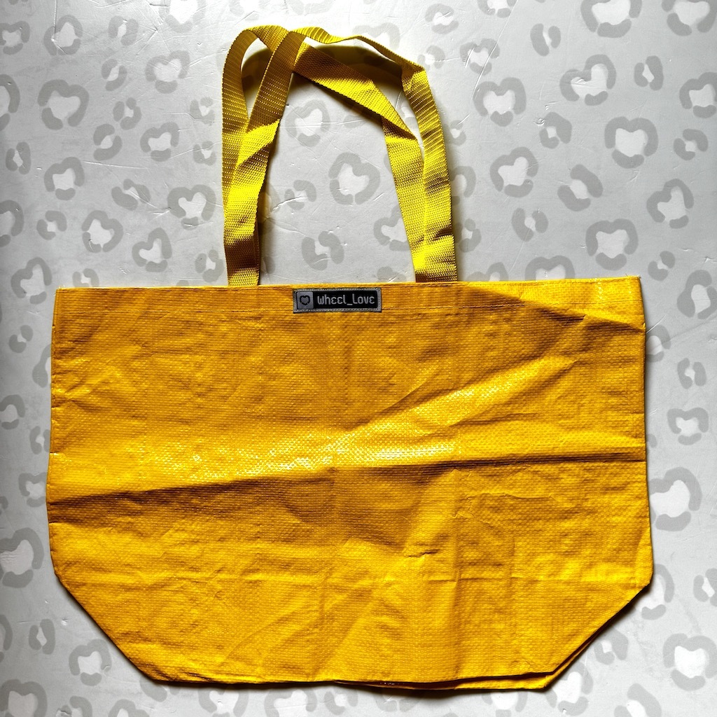 WHEEL LOVE - Large Woven Skate Tote Bag