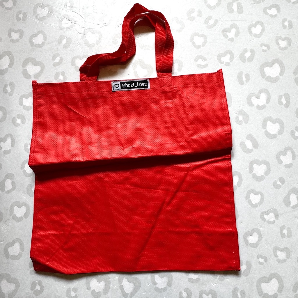 WHEEL LOVE - Medium Woven Skate Tote Bag