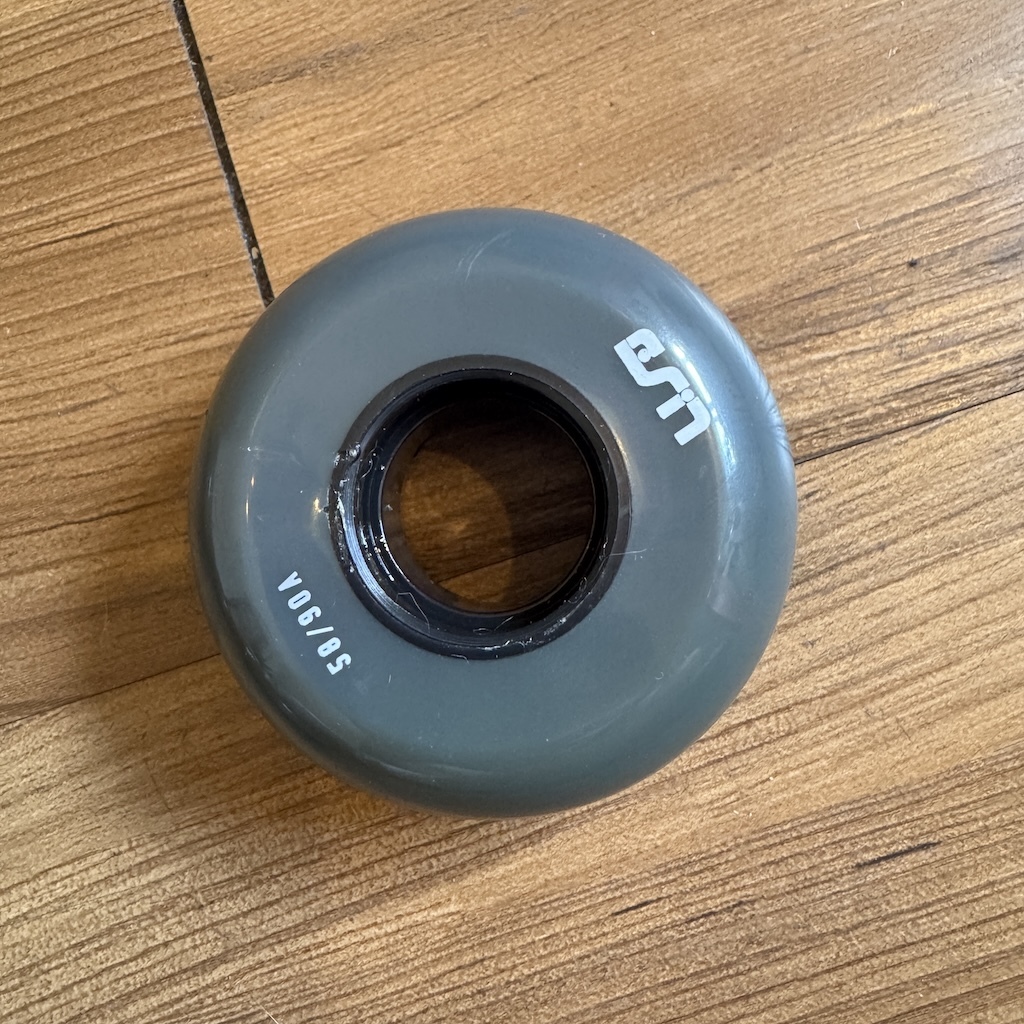 USD - Grey 58mm/90a Aggressive Inline Skate Wheels