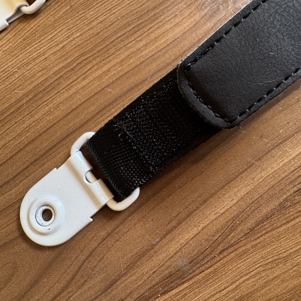 USD - White/Black Ankle Power Mid Strap For Inline Skates