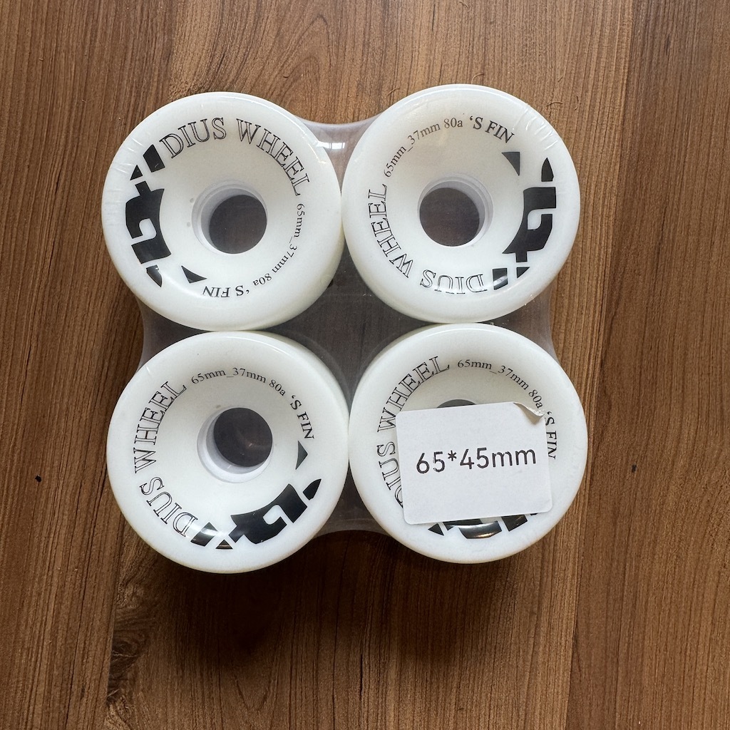DIUS - 'S Fin 65mm Longboard Wheels