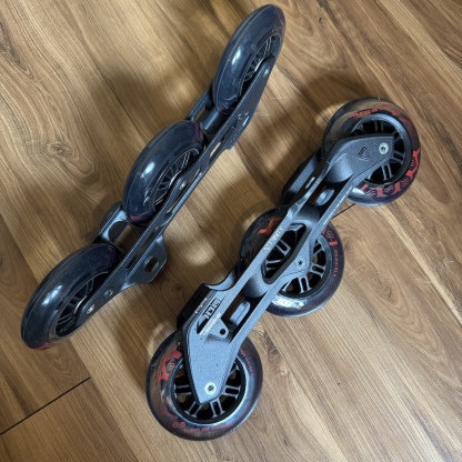 POWERSLIDE - Elite Black 100mm Trinity Inline Skate Framesets
