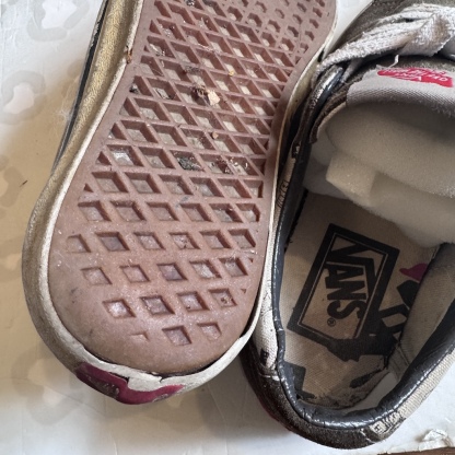 VANS - Grey Old Skool Shoes (US8 / USED) 