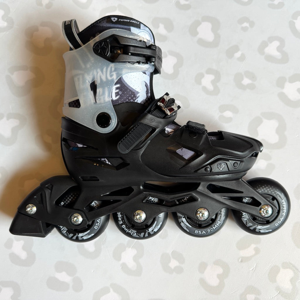 FLYING EAGLE - Black S3 Cosmo Kids Adjustable Inline Skates