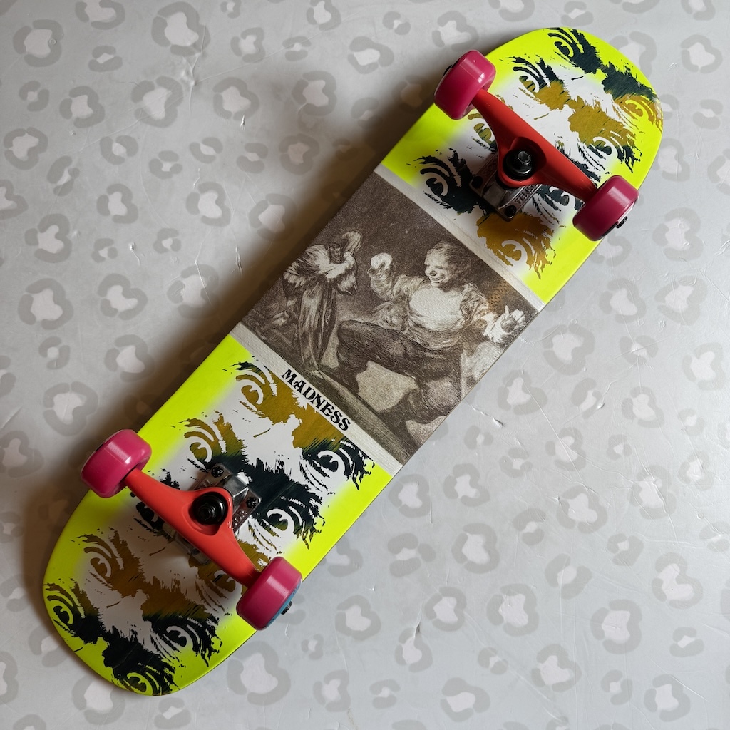 MADNESS - Desparate Eyes Super Sap R7 8.375" Pink Filmer Complete Skateboard