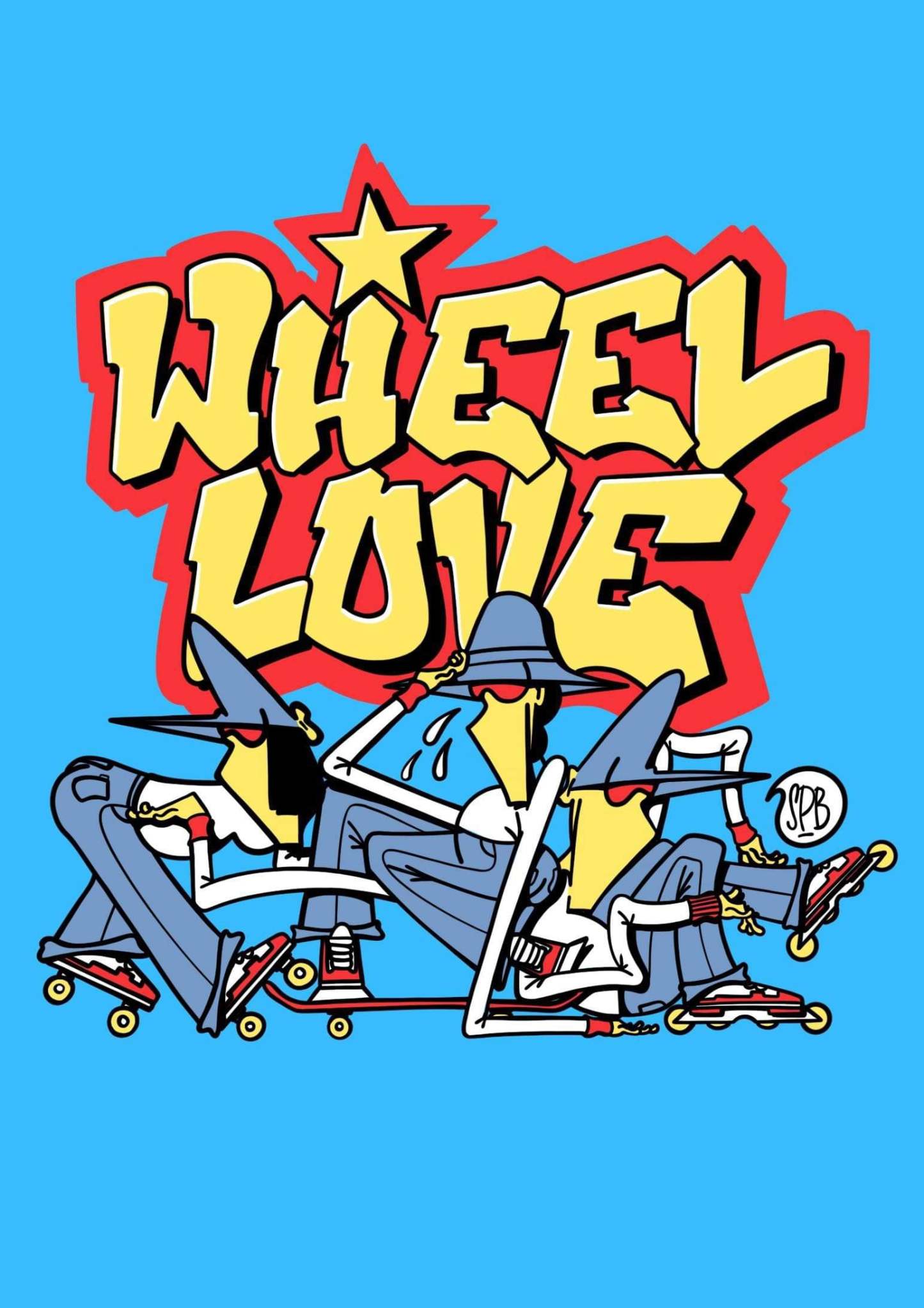 WHEEL LOVE - Skate Gang Skate Tote Bag