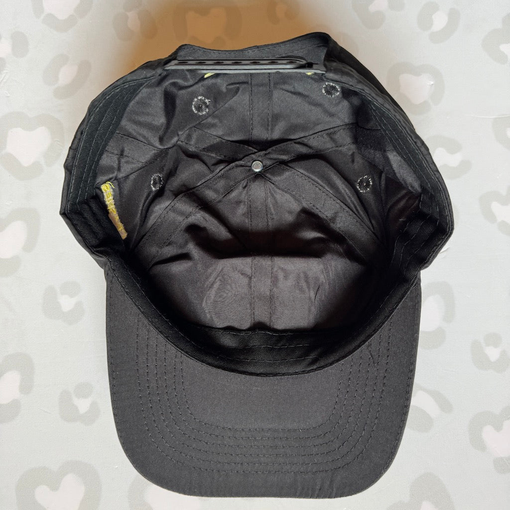 WHEEL LOVE - Cream (Black) Quick Dry Snapback Cap