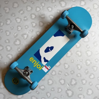 ENJOI - Box Panda Blue 8.125" With Premium Independent Trucks (USED) + Slime Ball Complete Skateboard (PROMO DEAL!)