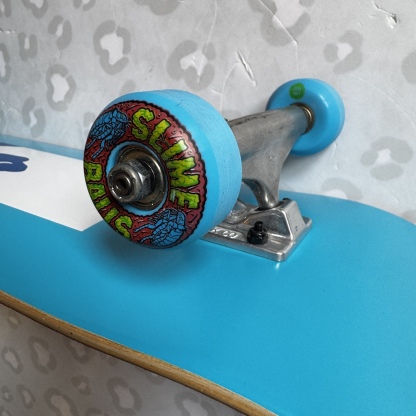 ENJOI - Box Panda Blue 8.125" With Premium Independent Trucks (USED) + Slime Ball Complete Skateboard (PROMO DEAL!)