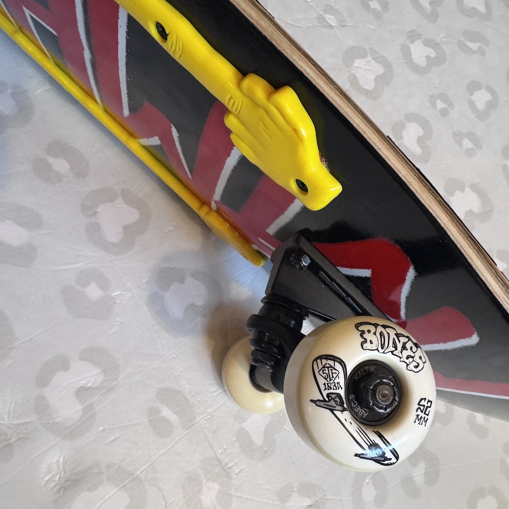 DEATHWISH - Deathspray Red 8.25" Skateboard (Premium Thunder + Bones + Enjoi Grind Rails Custom Combo)