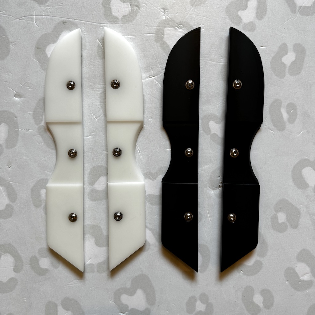 SLIQX - Black / White Sliders for USD Aeon Aggressive Inline Skates