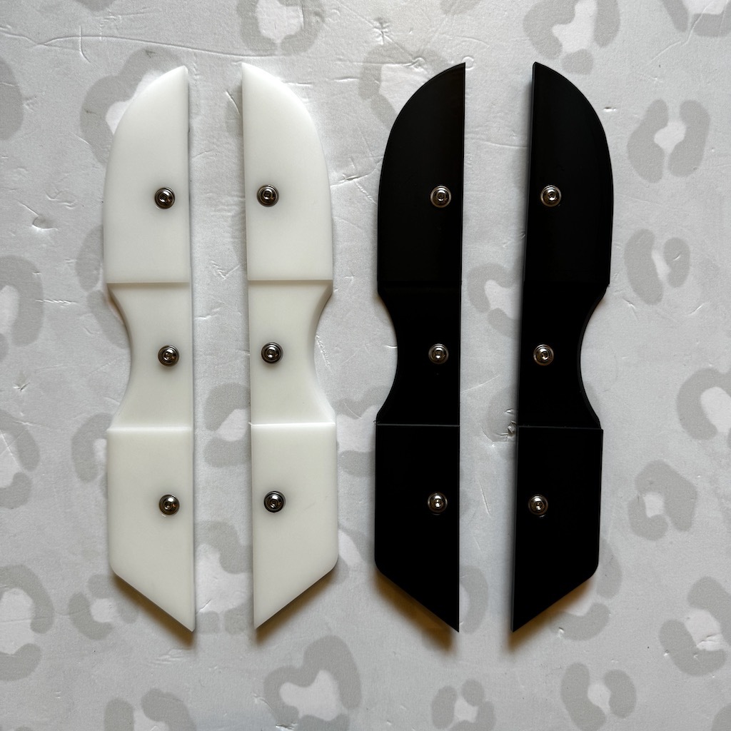 SLIQX - Black / White Sliders for USD Aeon Aggressive Inline Skates