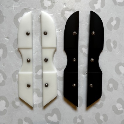 SLIQX - Black / White Sliders for USD Aeon Aggressive Inline Skates