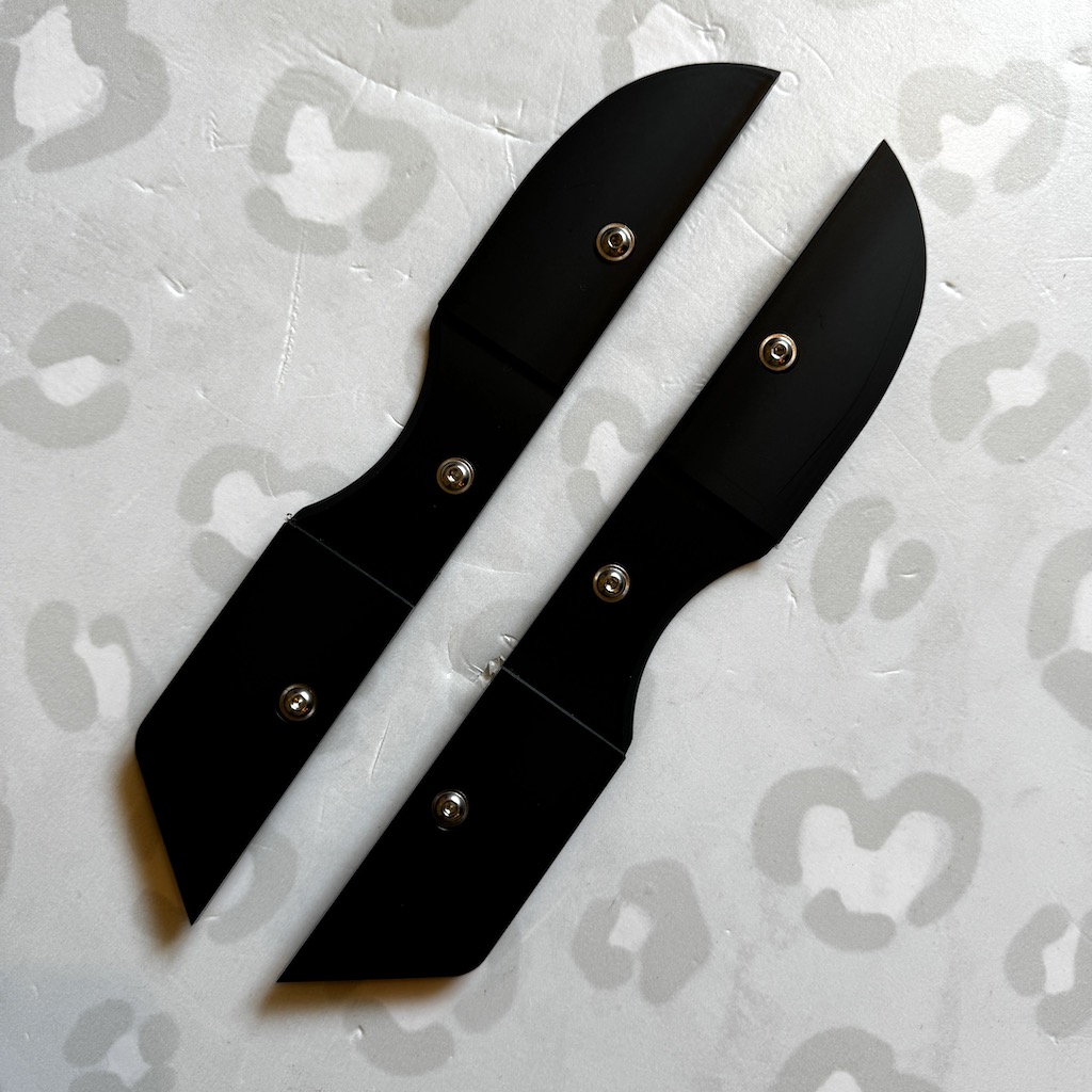 SLIQX - Black / White Sliders for USD Aeon Aggressive Inline Skates