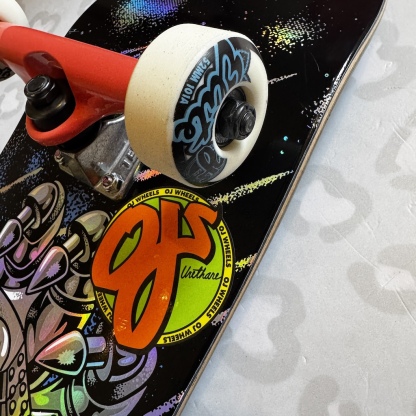 SANTA CRUZ - Godzilla Mechahand 8.0" x 31.6" Complete Skateboard (Tensor + Ricta Premium Promo Custom!)