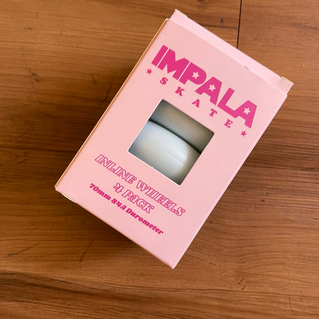 IMPALA - Blue 70mm 4-Pack Inline Skate Wheels